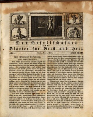 Der Gesellschafter oder Blätter für Geist und Herz Freitag 2. Juni 1820