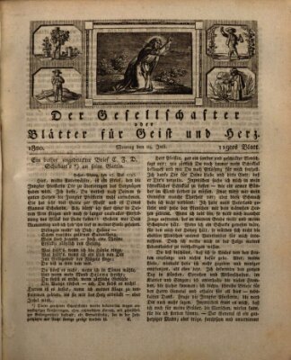 Der Gesellschafter oder Blätter für Geist und Herz Montag 24. Juli 1820