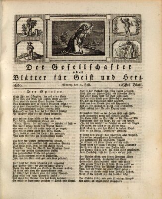 Der Gesellschafter oder Blätter für Geist und Herz Montag 31. Juli 1820