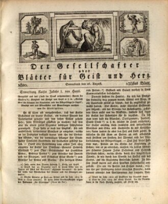 Der Gesellschafter oder Blätter für Geist und Herz Samstag 26. August 1820