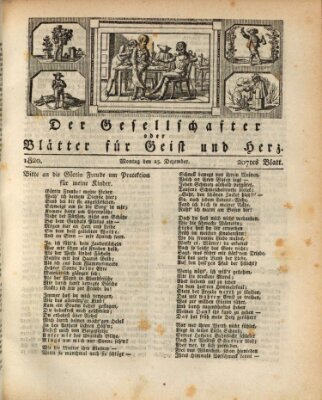 Der Gesellschafter oder Blätter für Geist und Herz Montag 25. Dezember 1820