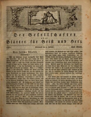 Der Gesellschafter oder Blätter für Geist und Herz Mittwoch 3. Januar 1821