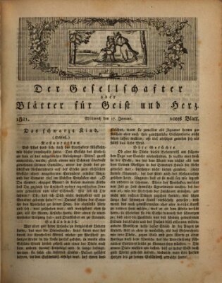 Der Gesellschafter oder Blätter für Geist und Herz Mittwoch 17. Januar 1821