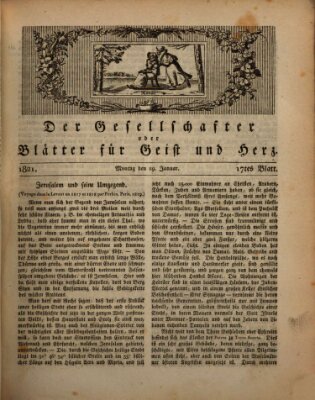 Der Gesellschafter oder Blätter für Geist und Herz Montag 29. Januar 1821