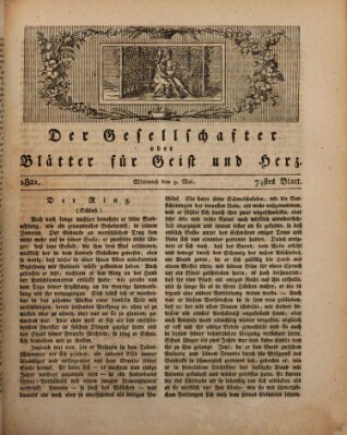 Der Gesellschafter oder Blätter für Geist und Herz Mittwoch 9. Mai 1821