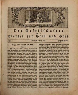 Der Gesellschafter oder Blätter für Geist und Herz Mittwoch 23. Mai 1821