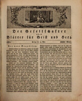 Der Gesellschafter oder Blätter für Geist und Herz Freitag 25. Mai 1821