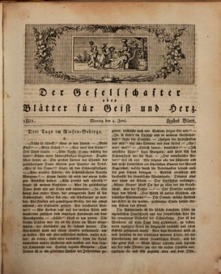 Der Gesellschafter oder Blätter für Geist und Herz Montag 4. Juni 1821