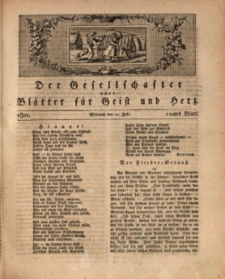 Der Gesellschafter oder Blätter für Geist und Herz Mittwoch 11. Juli 1821