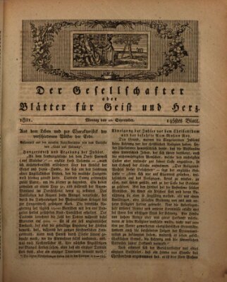 Der Gesellschafter oder Blätter für Geist und Herz Montag 10. September 1821