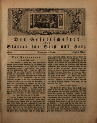 Der Gesellschafter oder Blätter für Geist und Herz Montag 8. Oktober 1821