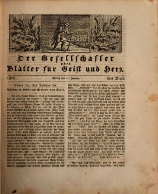 Der Gesellschafter oder Blätter für Geist und Herz Freitag 11. Januar 1822