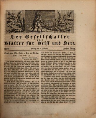 Der Gesellschafter oder Blätter für Geist und Herz Freitag 22. Februar 1822