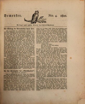 Der Gesellschafter oder Blätter für Geist und Herz Mittwoch 27. Februar 1822