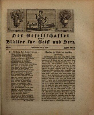 Der Gesellschafter oder Blätter für Geist und Herz Samstag 25. Mai 1822