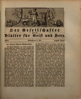 Der Gesellschafter oder Blätter für Geist und Herz Mittwoch 10. Juli 1822