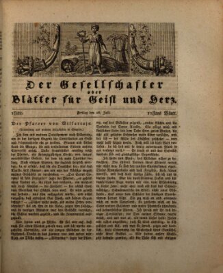 Der Gesellschafter oder Blätter für Geist und Herz Freitag 26. Juli 1822