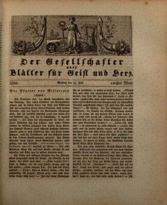 Der Gesellschafter oder Blätter für Geist und Herz Montag 29. Juli 1822