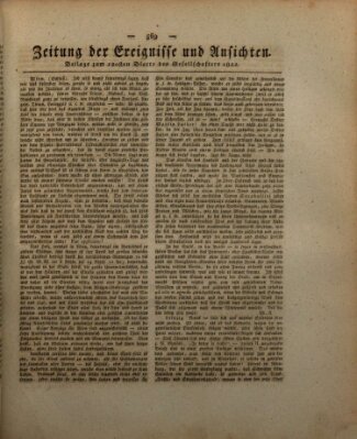 Der Gesellschafter oder Blätter für Geist und Herz Montag 29. Juli 1822