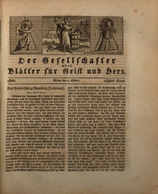 Der Gesellschafter oder Blätter für Geist und Herz Freitag 4. Oktober 1822