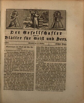 Der Gesellschafter oder Blätter für Geist und Herz Mittwoch 16. Oktober 1822