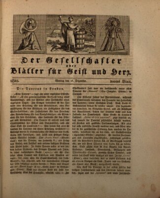 Der Gesellschafter oder Blätter für Geist und Herz Montag 16. Dezember 1822