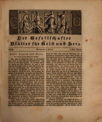 Der Gesellschafter oder Blätter für Geist und Herz Montag 3. Februar 1823