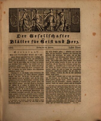 Der Gesellschafter oder Blätter für Geist und Herz Freitag 28. Februar 1823