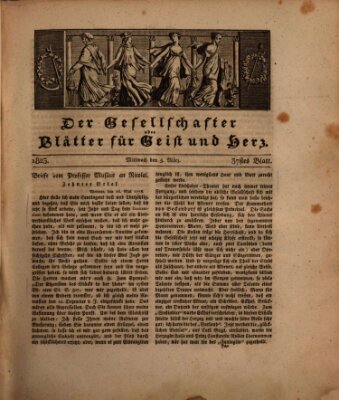 Der Gesellschafter oder Blätter für Geist und Herz Mittwoch 5. März 1823