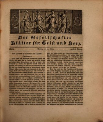 Der Gesellschafter oder Blätter für Geist und Herz Montag 10. März 1823