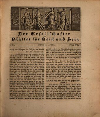 Der Gesellschafter oder Blätter für Geist und Herz Mittwoch 19. März 1823