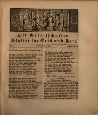 Der Gesellschafter oder Blätter für Geist und Herz Montag 5. Mai 1823