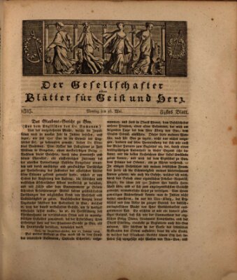 Der Gesellschafter oder Blätter für Geist und Herz Montag 26. Mai 1823