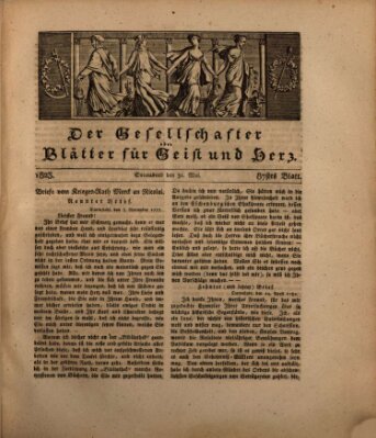 Der Gesellschafter oder Blätter für Geist und Herz Samstag 31. Mai 1823