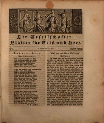 Der Gesellschafter oder Blätter für Geist und Herz Mittwoch 4. Juni 1823