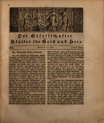 Der Gesellschafter oder Blätter für Geist und Herz Montag 23. Juni 1823