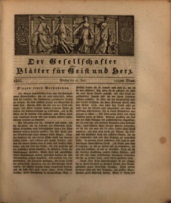 Der Gesellschafter oder Blätter für Geist und Herz Montag 30. Juni 1823