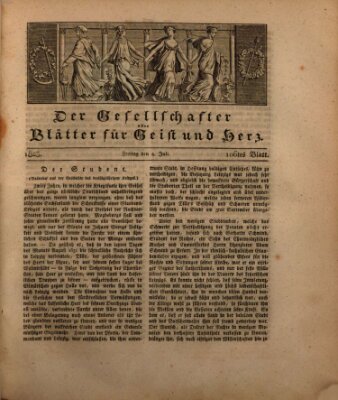 Der Gesellschafter oder Blätter für Geist und Herz Freitag 4. Juli 1823