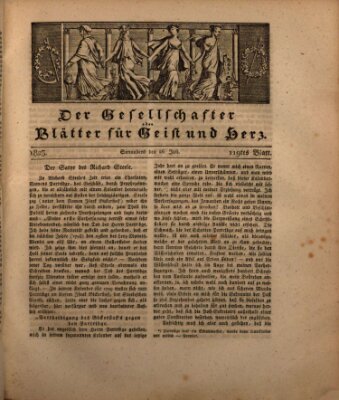 Der Gesellschafter oder Blätter für Geist und Herz Samstag 26. Juli 1823