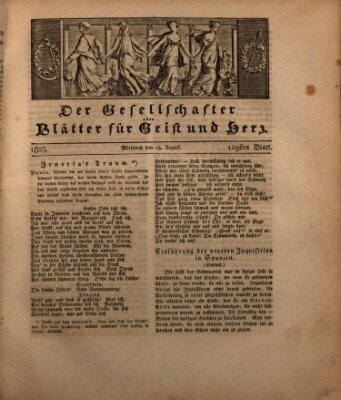 Der Gesellschafter oder Blätter für Geist und Herz Mittwoch 13. August 1823