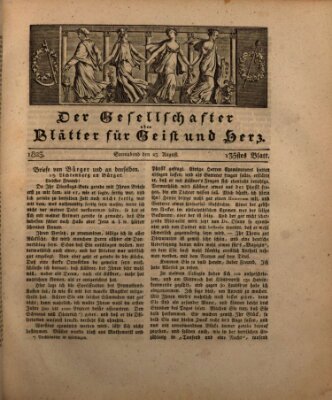 Der Gesellschafter oder Blätter für Geist und Herz Samstag 23. August 1823