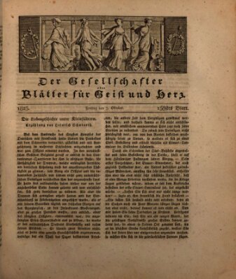 Der Gesellschafter oder Blätter für Geist und Herz Freitag 3. Oktober 1823