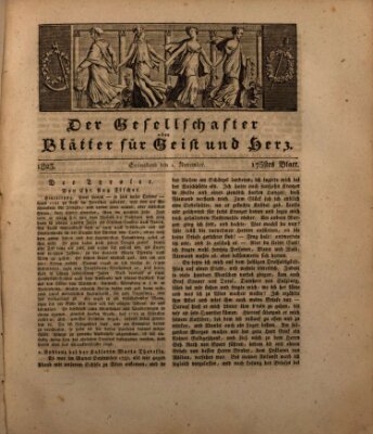 Der Gesellschafter oder Blätter für Geist und Herz Samstag 1. November 1823