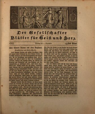 Der Gesellschafter oder Blätter für Geist und Herz Freitag 5. Dezember 1823