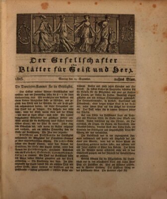 Der Gesellschafter oder Blätter für Geist und Herz Montag 29. Dezember 1823