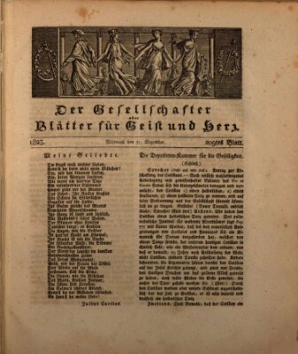 Der Gesellschafter oder Blätter für Geist und Herz Mittwoch 31. Dezember 1823