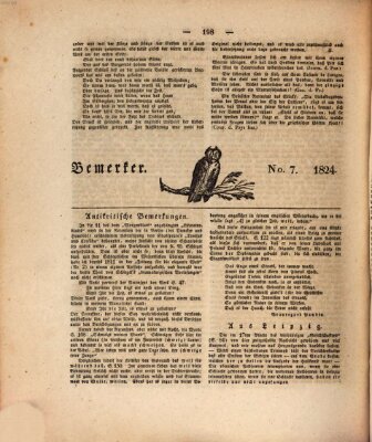 Der Gesellschafter oder Blätter für Geist und Herz Mittwoch 10. März 1824