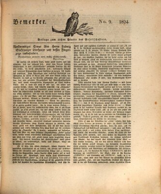 Der Gesellschafter oder Blätter für Geist und Herz Mittwoch 24. März 1824