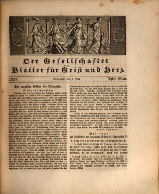 Der Gesellschafter oder Blätter für Geist und Herz Samstag 1. Mai 1824