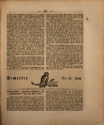 Der Gesellschafter oder Blätter für Geist und Herz Montag 14. Juni 1824